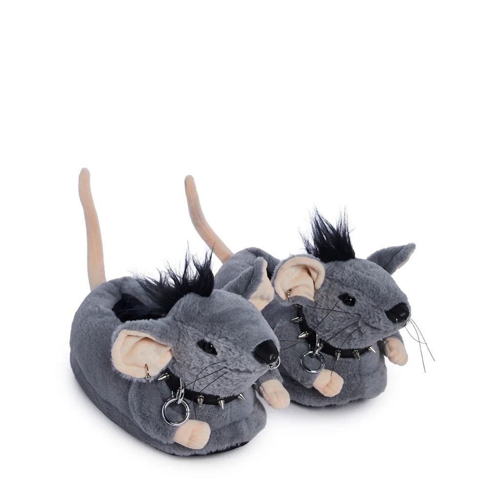 Gnaw on This Punk Rat Slippers, Medium